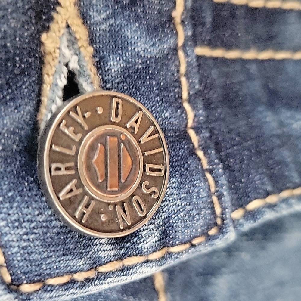 Harley-Davidson Jeans Blue EUC Size 12 - Picture 5 of 11